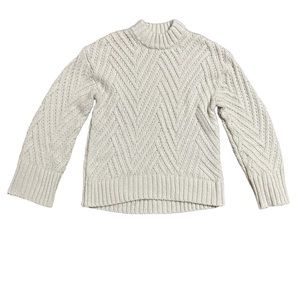🔴3/$18 A New Day Ivory Thick Knit Women’s Sweater - Size XS